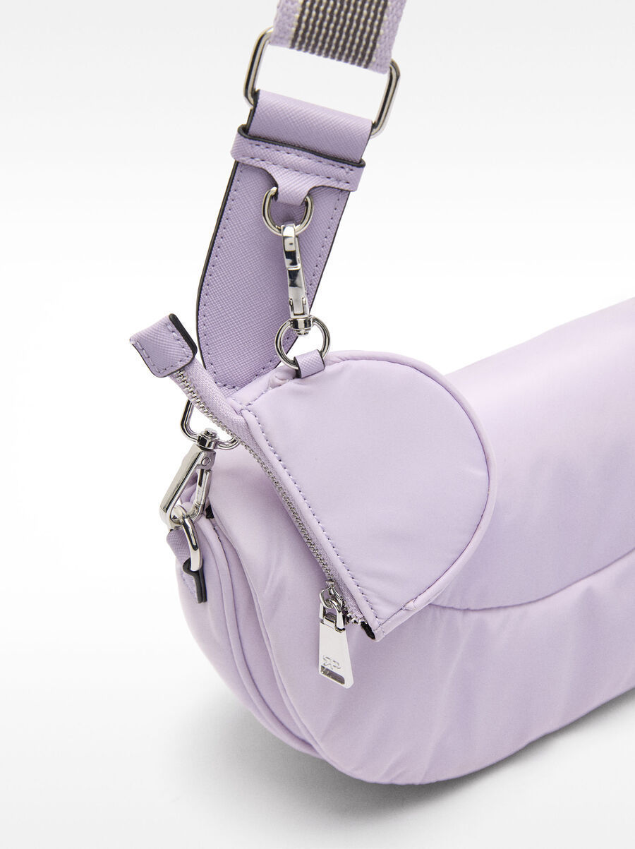 Bolso bandolera de nylon con colgante