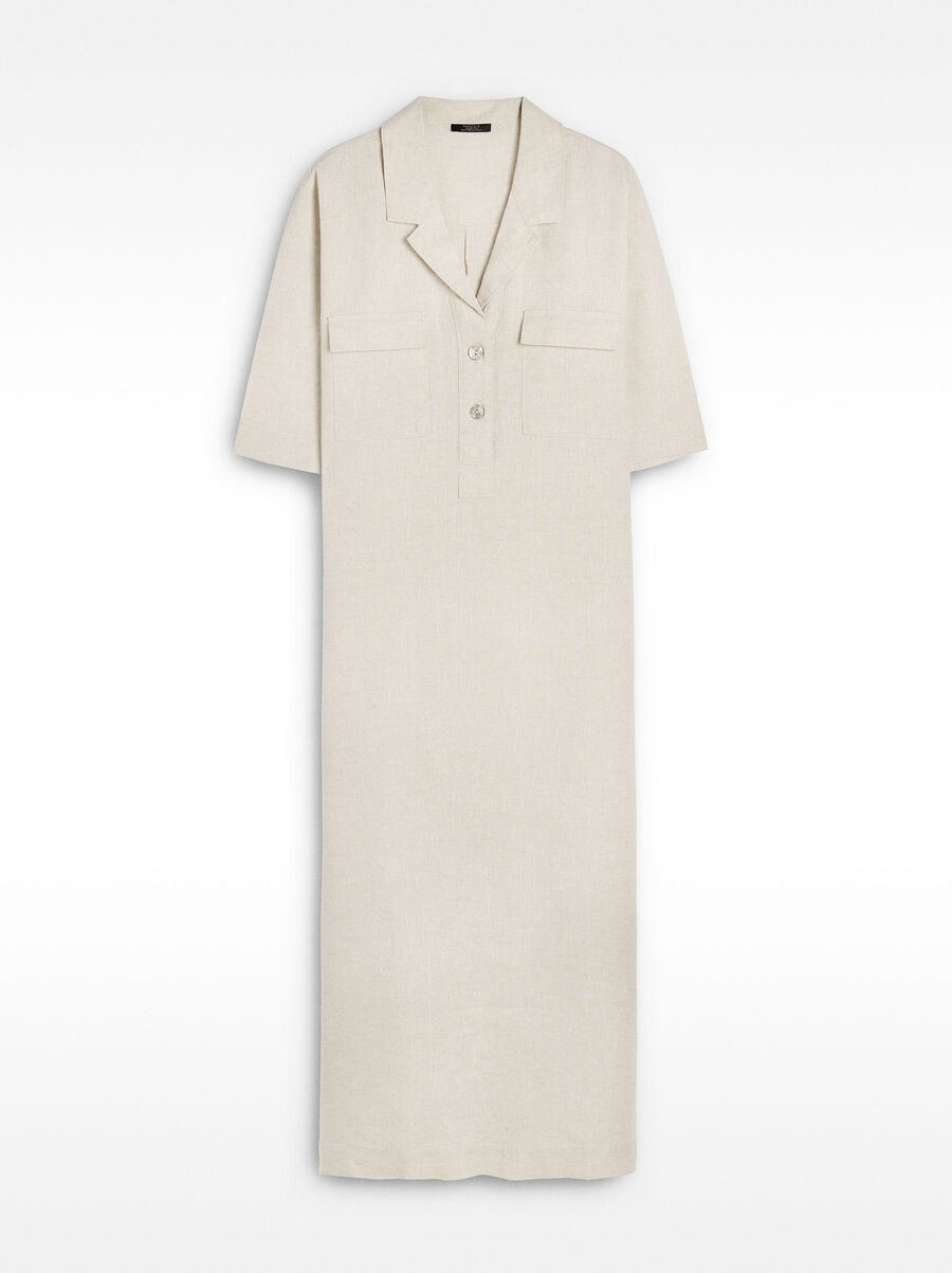 Langarmhemdkleid aus 100% Leinen