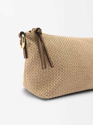 Straw-Effect Crossbody Bag S image number 2.0