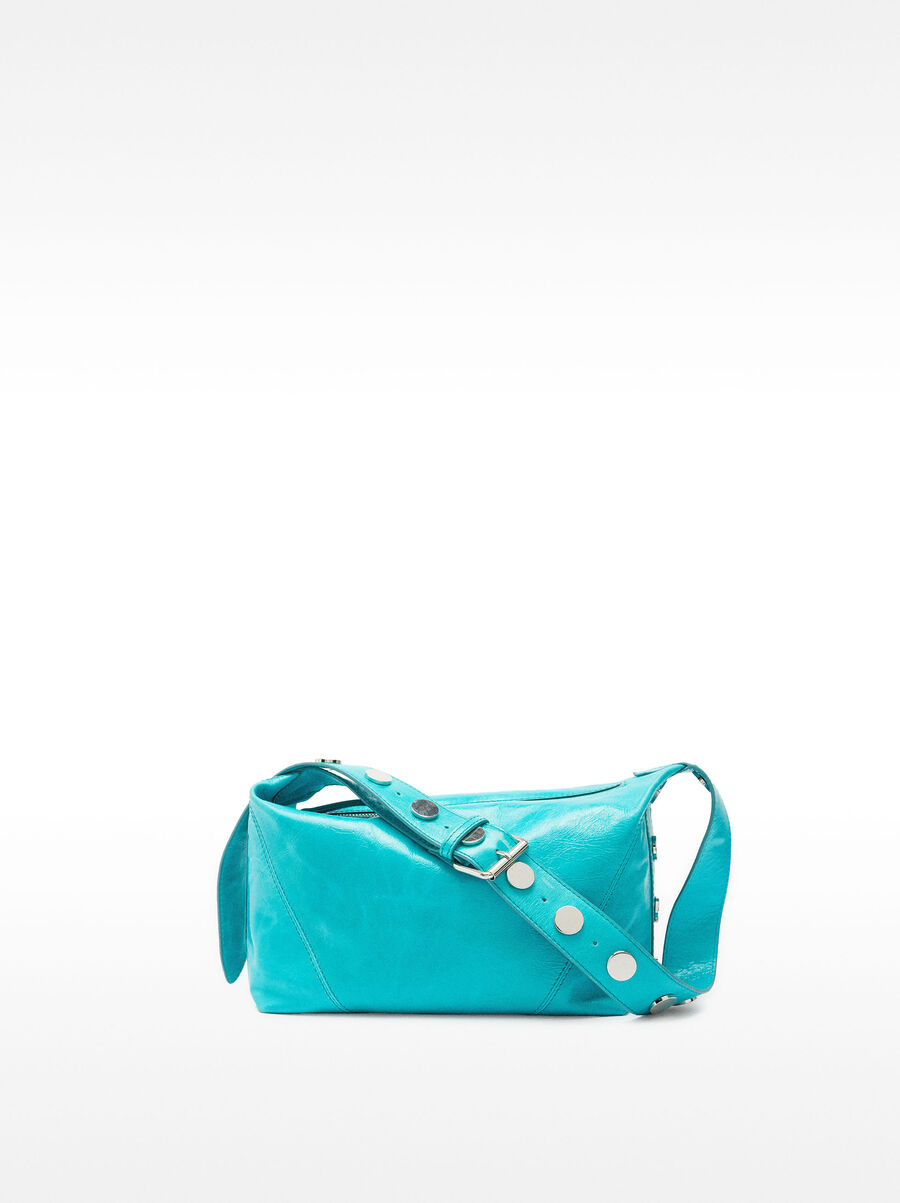 Leather shoulder bag