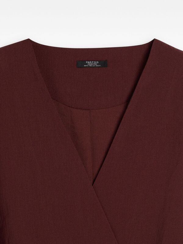 Crossed top with strap