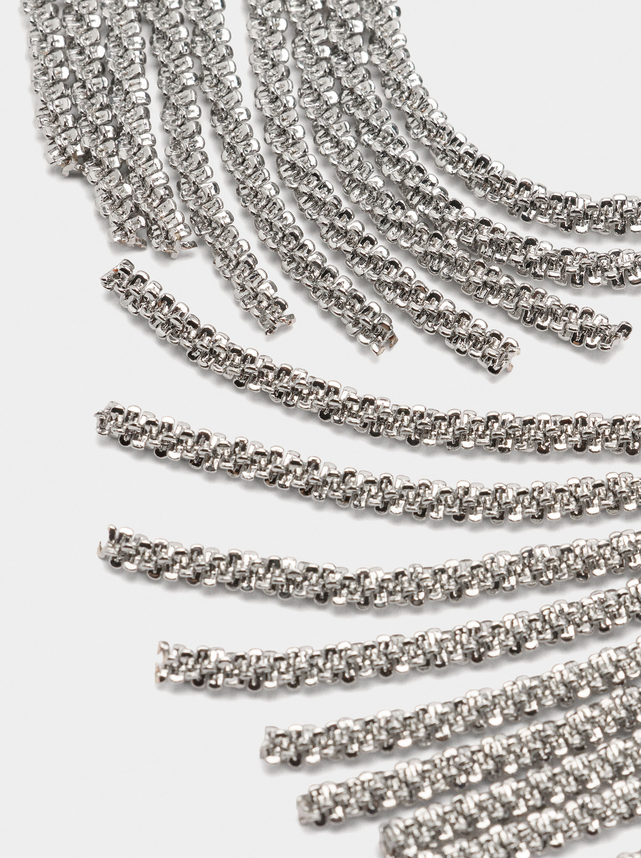 Ear jacket earrings with chains image number 2.0