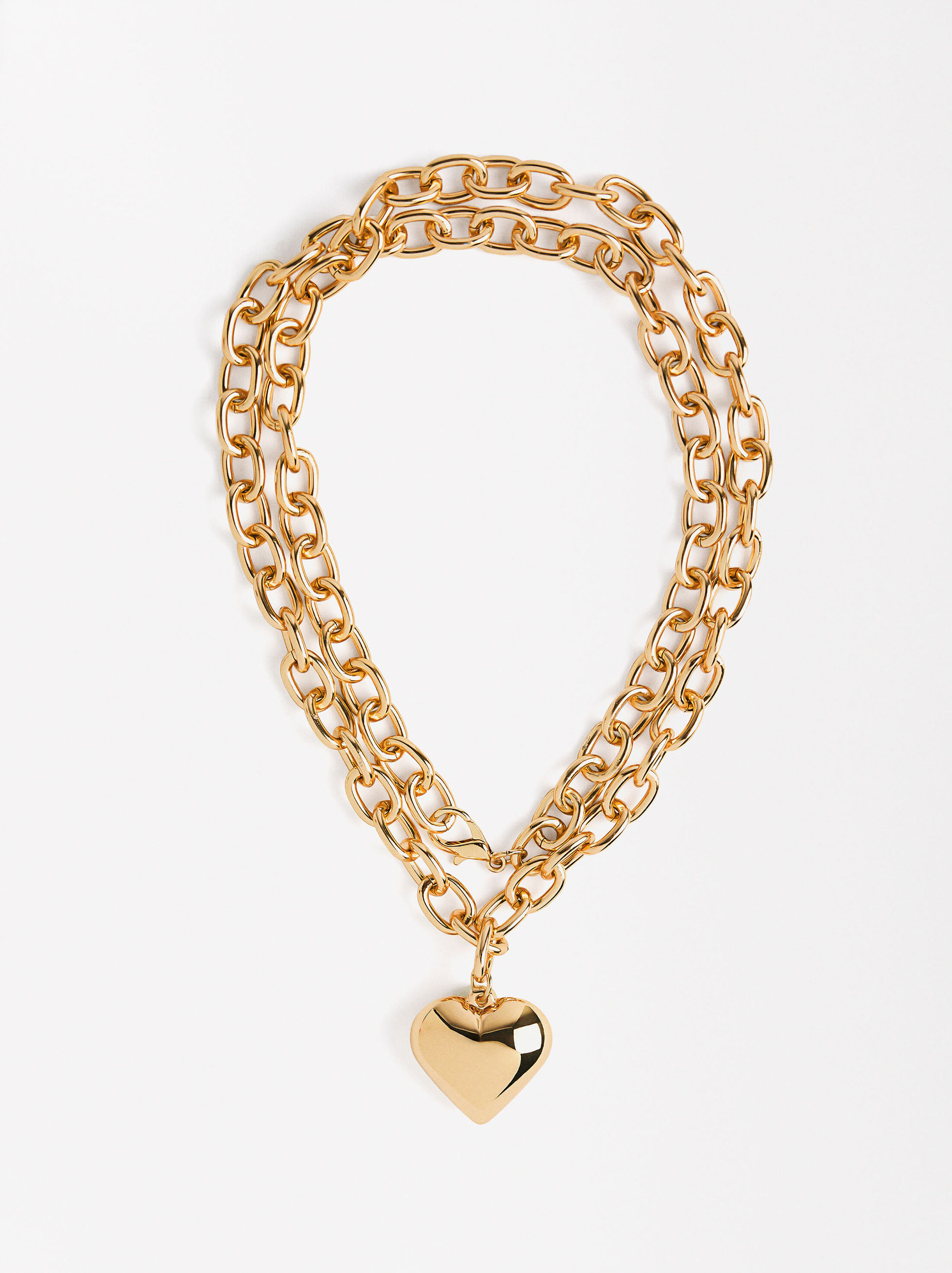 Chain necklace with heart image number 0.0