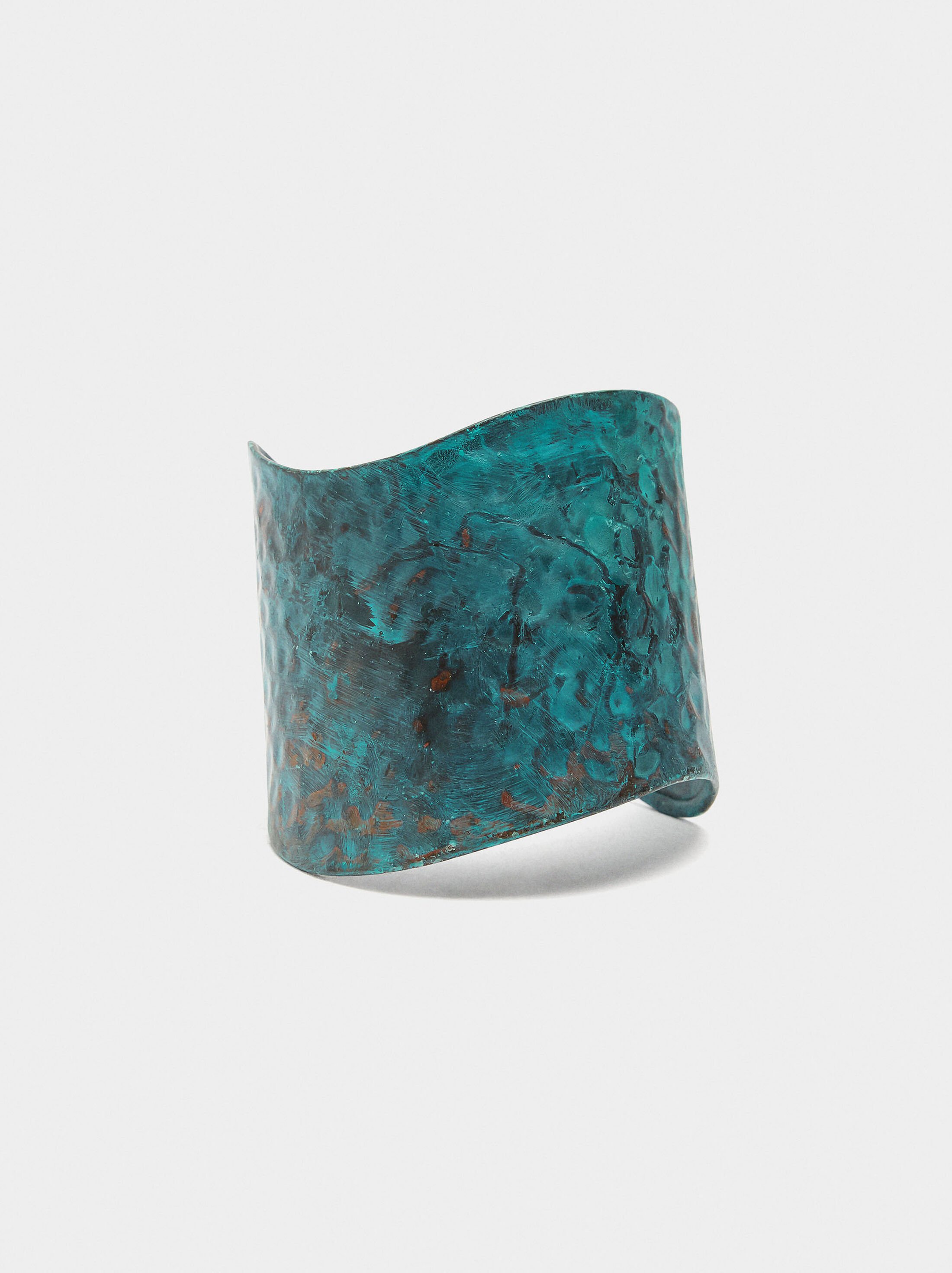 Wide bracelet with wave image number 2.0