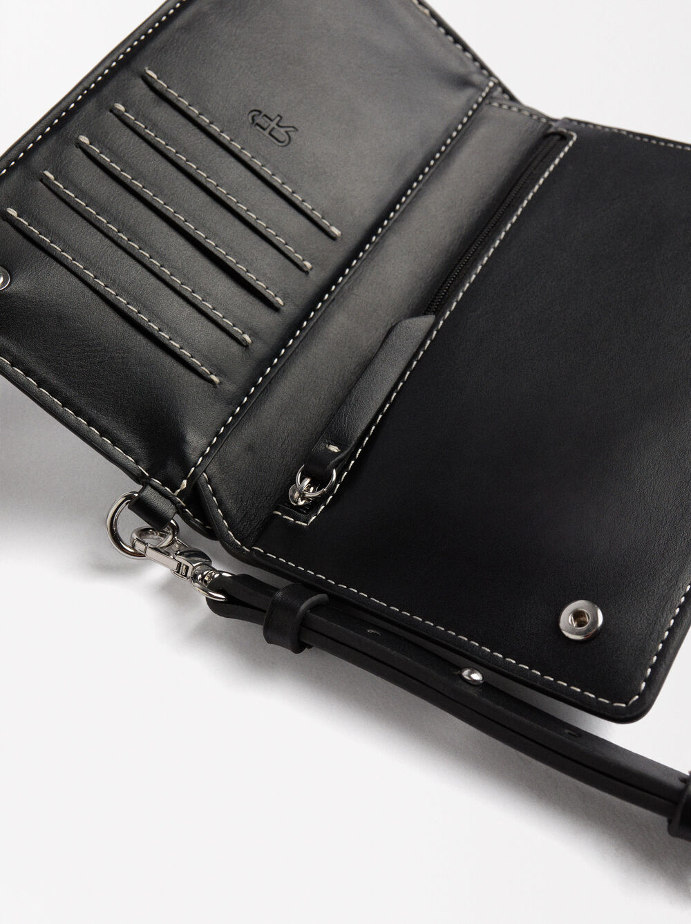 Pochette pour téléphone avec bandoulière tressée