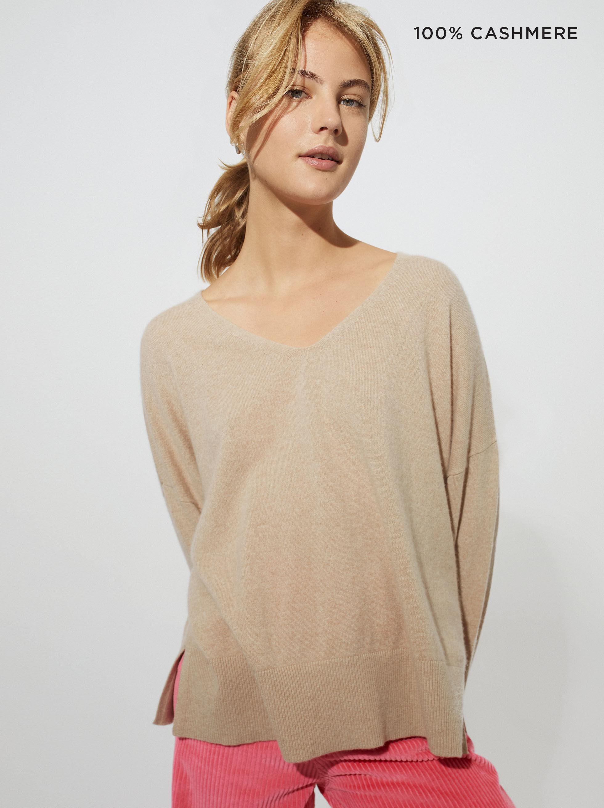 Jersey cashmere pico mujer clearance