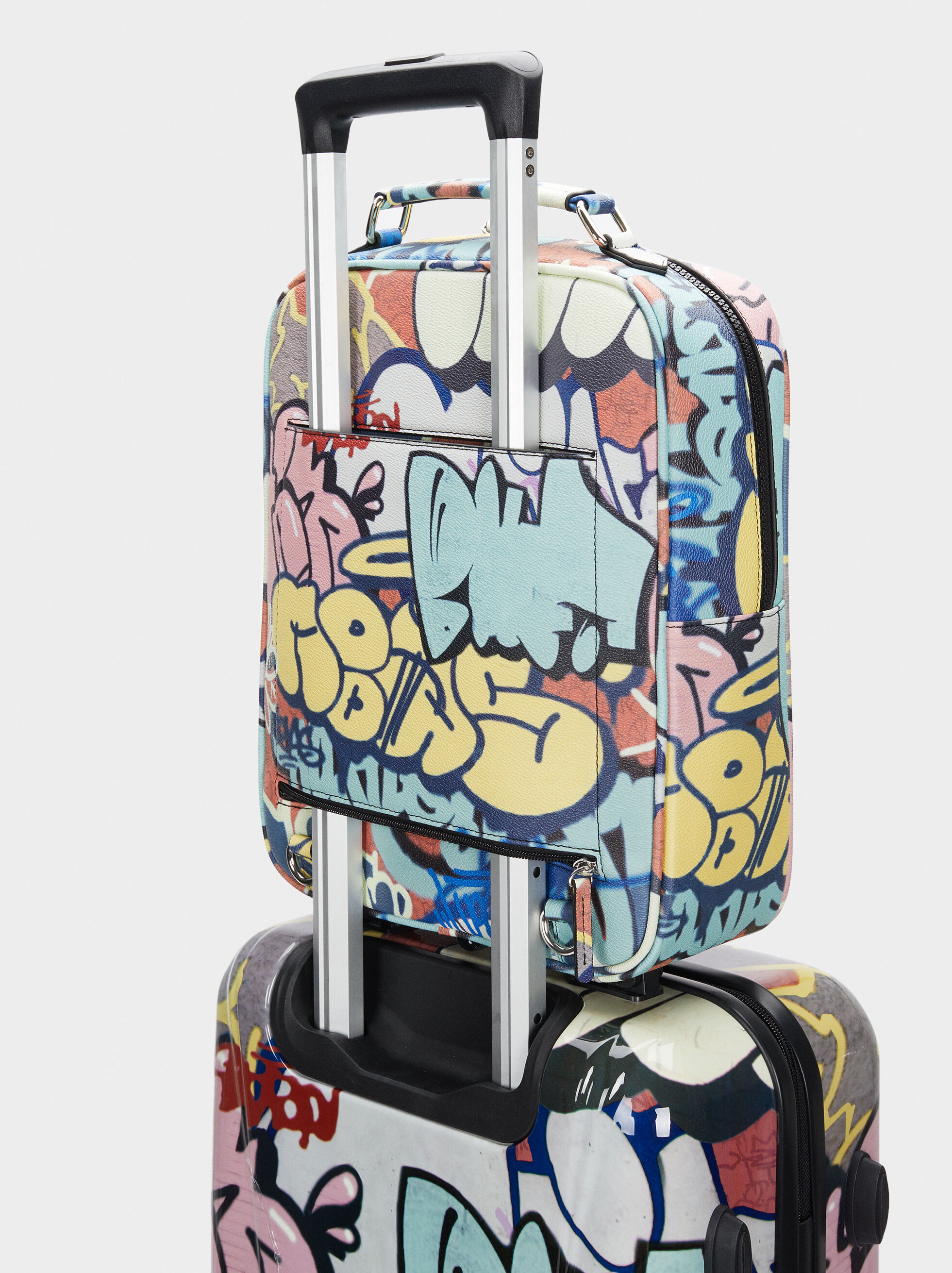 Graffiti Print Backpack Backpacks Parfois Com