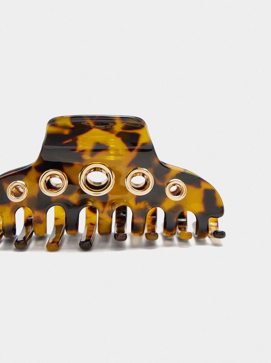Hair clip with tortoise effect