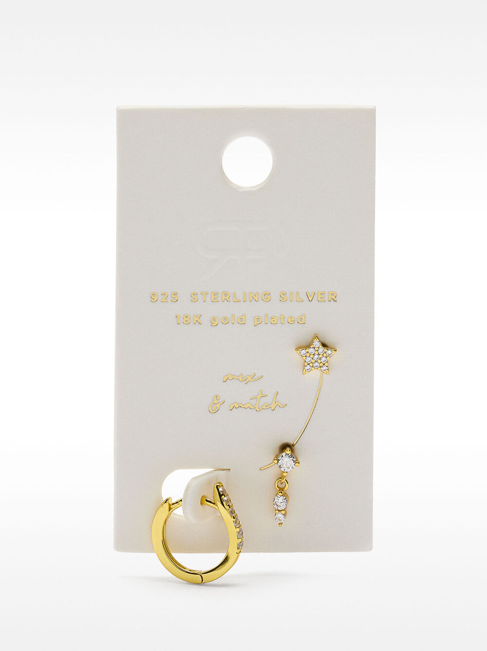 Conjunt d’arracades amb zircons – plata de llei 925