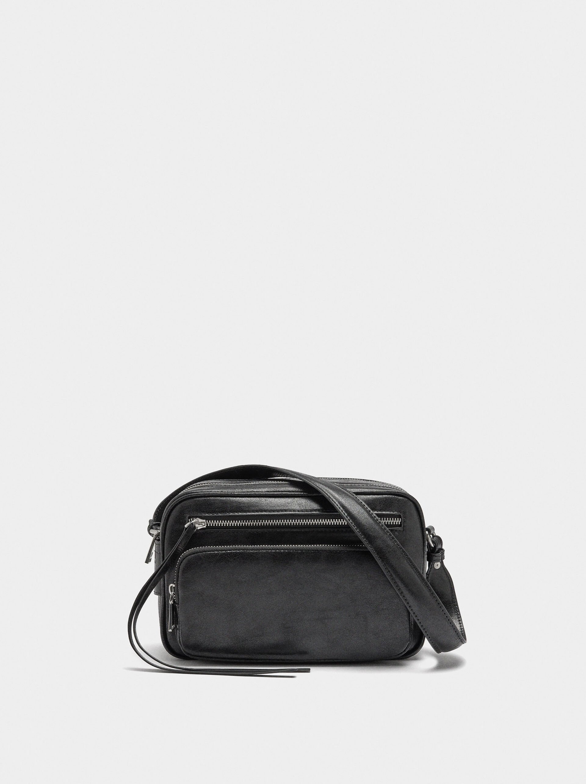 Crossbody bag with aged effect image number 0.0