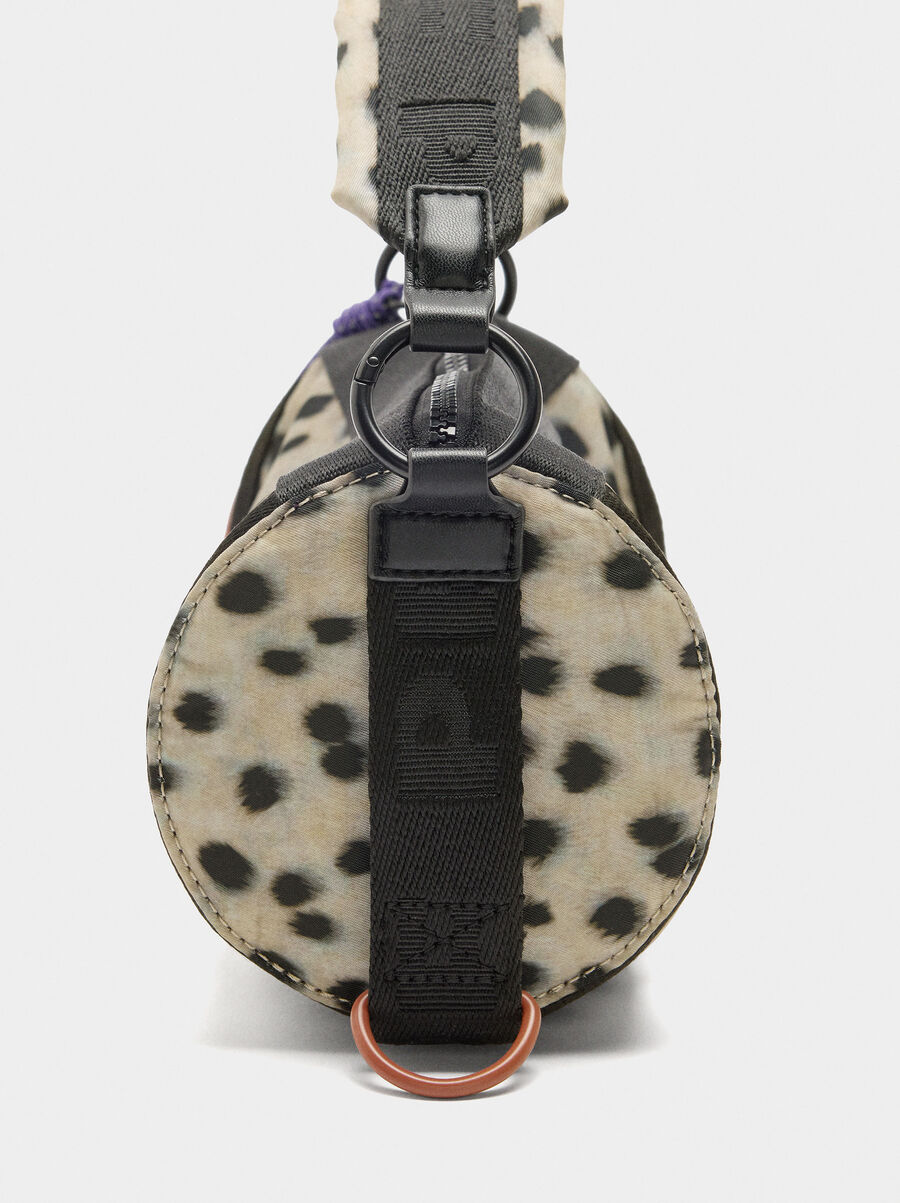 Animal print nylon bowling bag