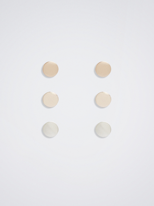 Two-Tone Earring Pack, Multicolor, hi-res