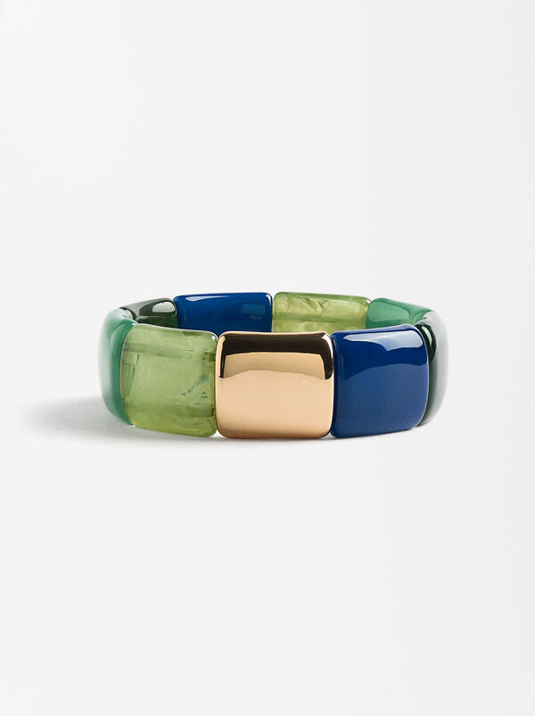 Elastic Bracelet with Stone Effect