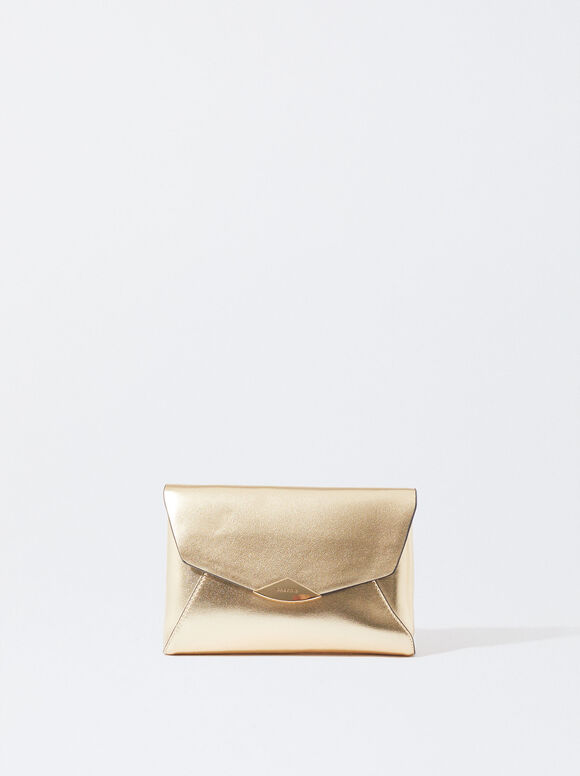 Party Patent Handbag, Golden, hi-res