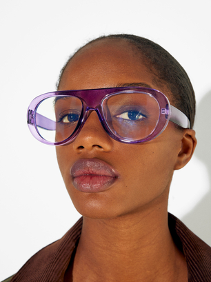 Online Exclusive - Blue Light Blocking Glasses, Purple, hi-res