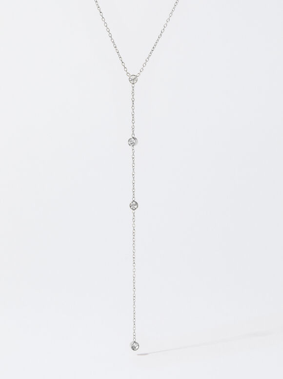 Collier En Acier Inoxydable Doré, Argent, hi-res