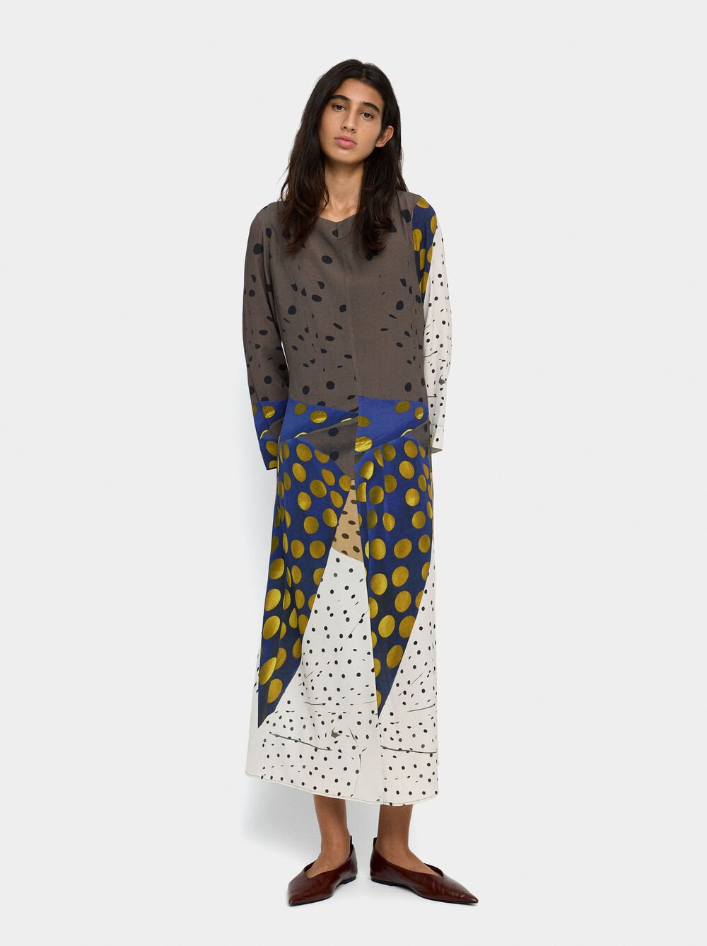 Long printed dress
