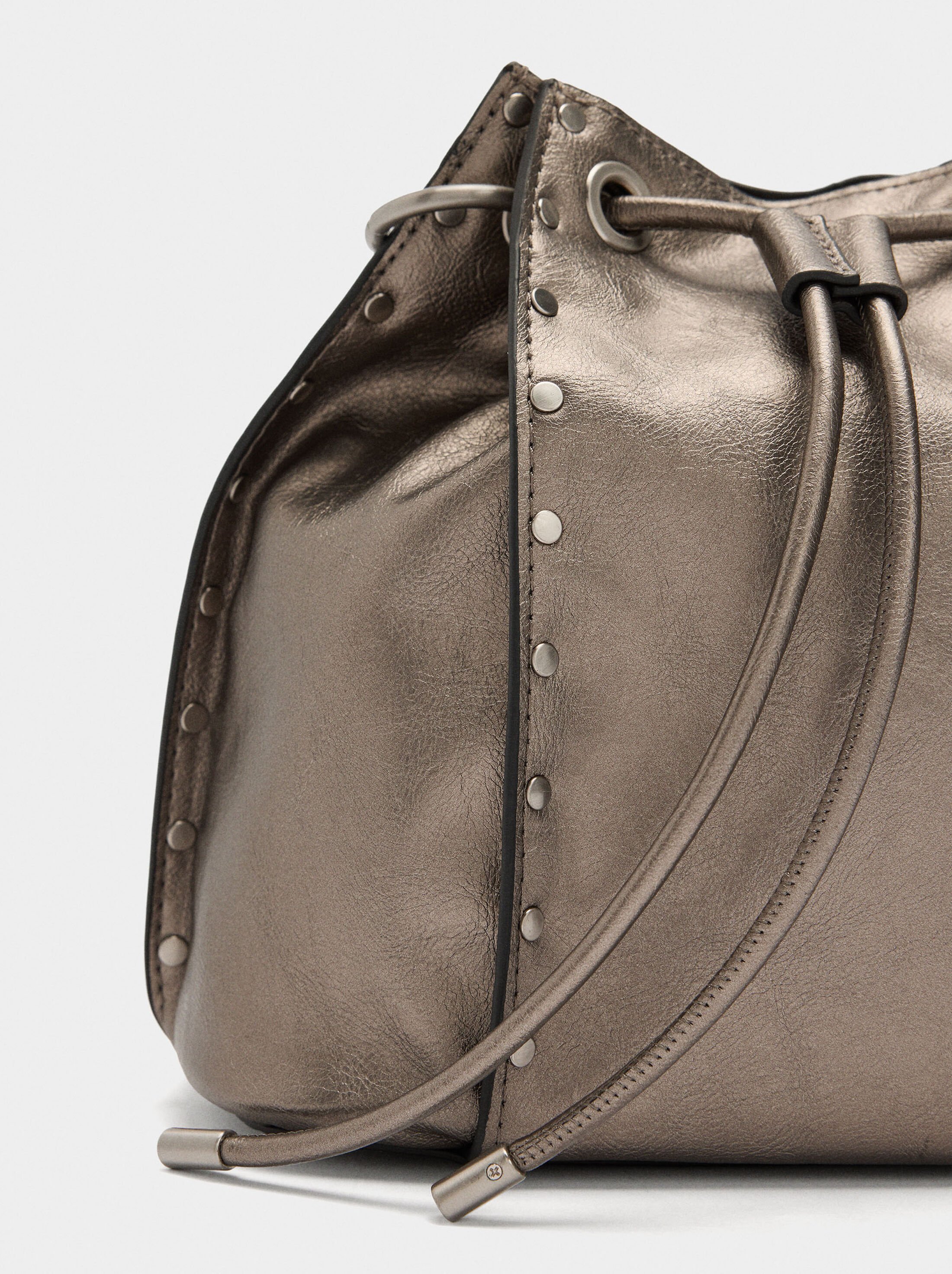 Bucket bag with studs image number 2.0