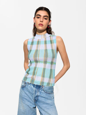 Top In Maglia Stampato image number 0.0