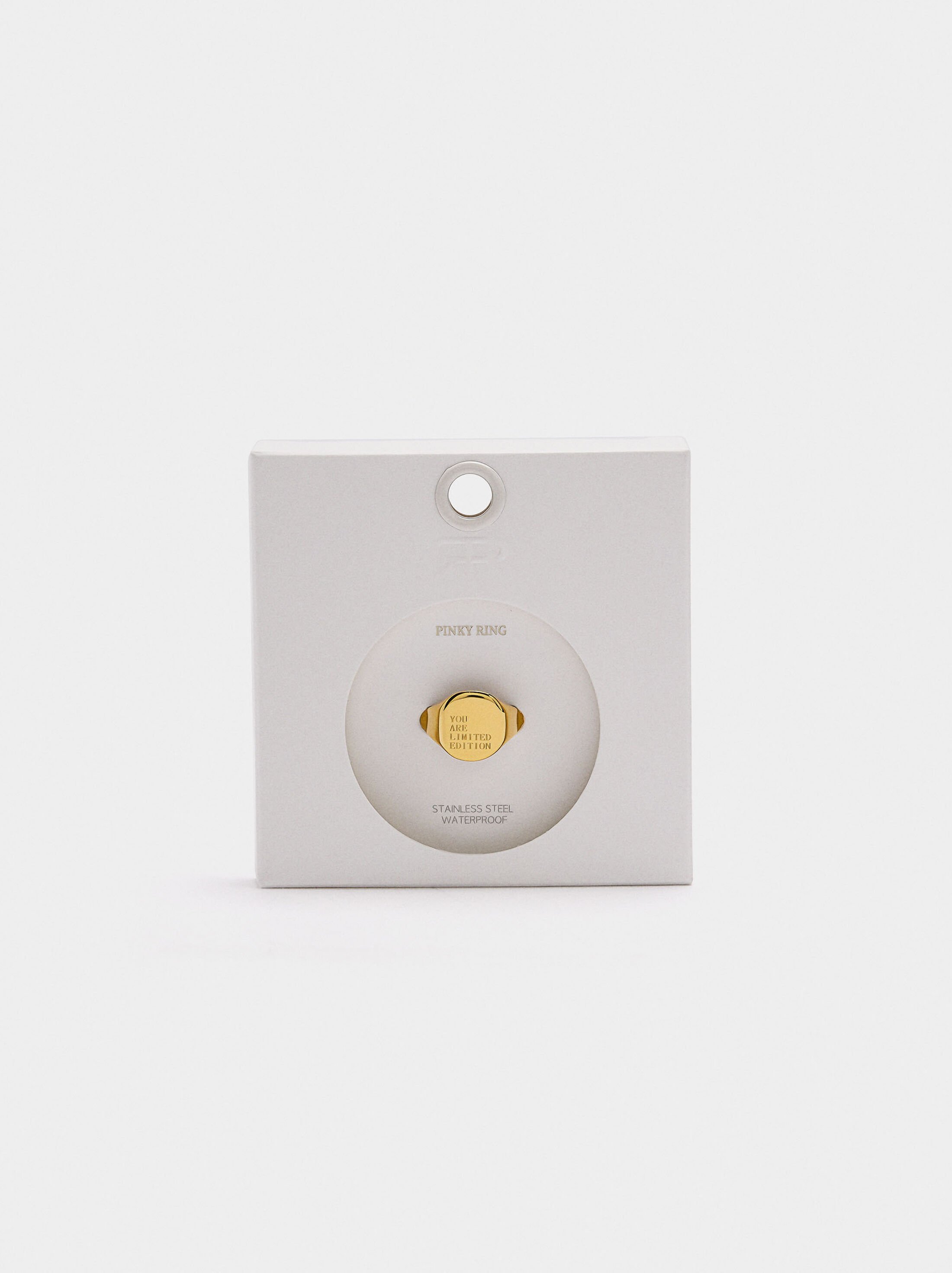 Signet ring for little finger LIMITED EDITION - stainless steel image number 4.0