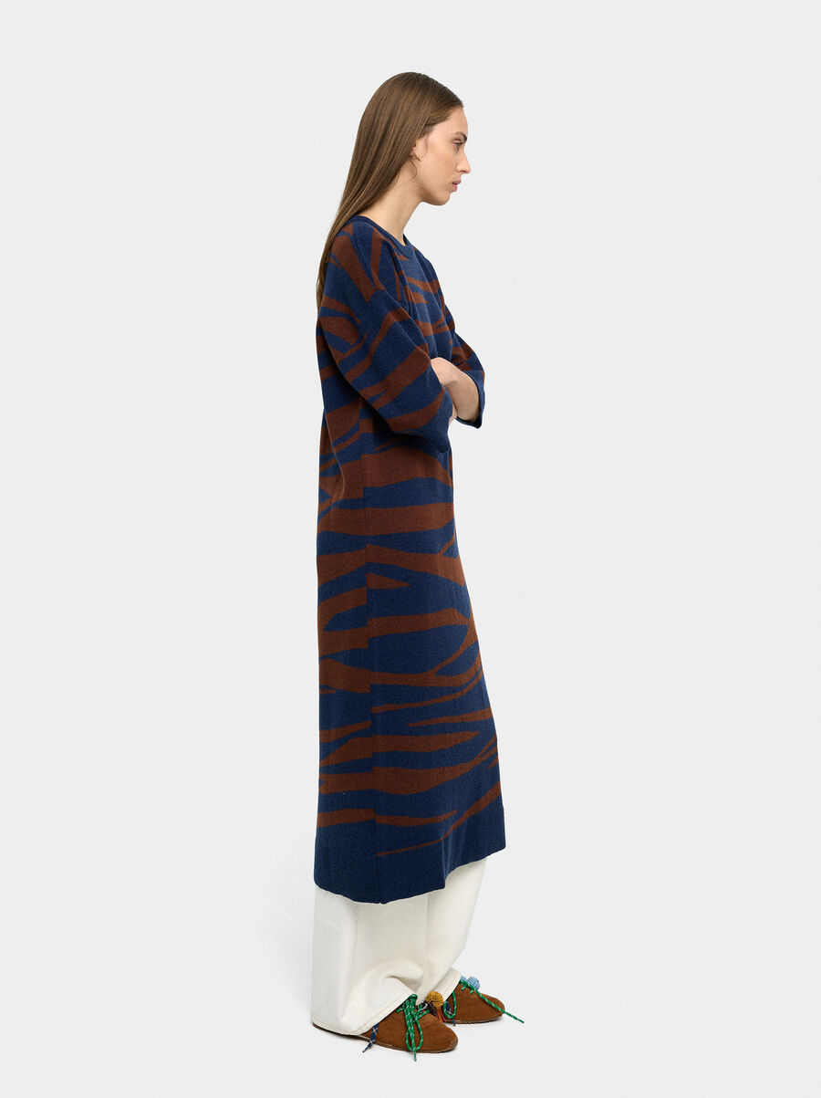 Jacquard knit dress