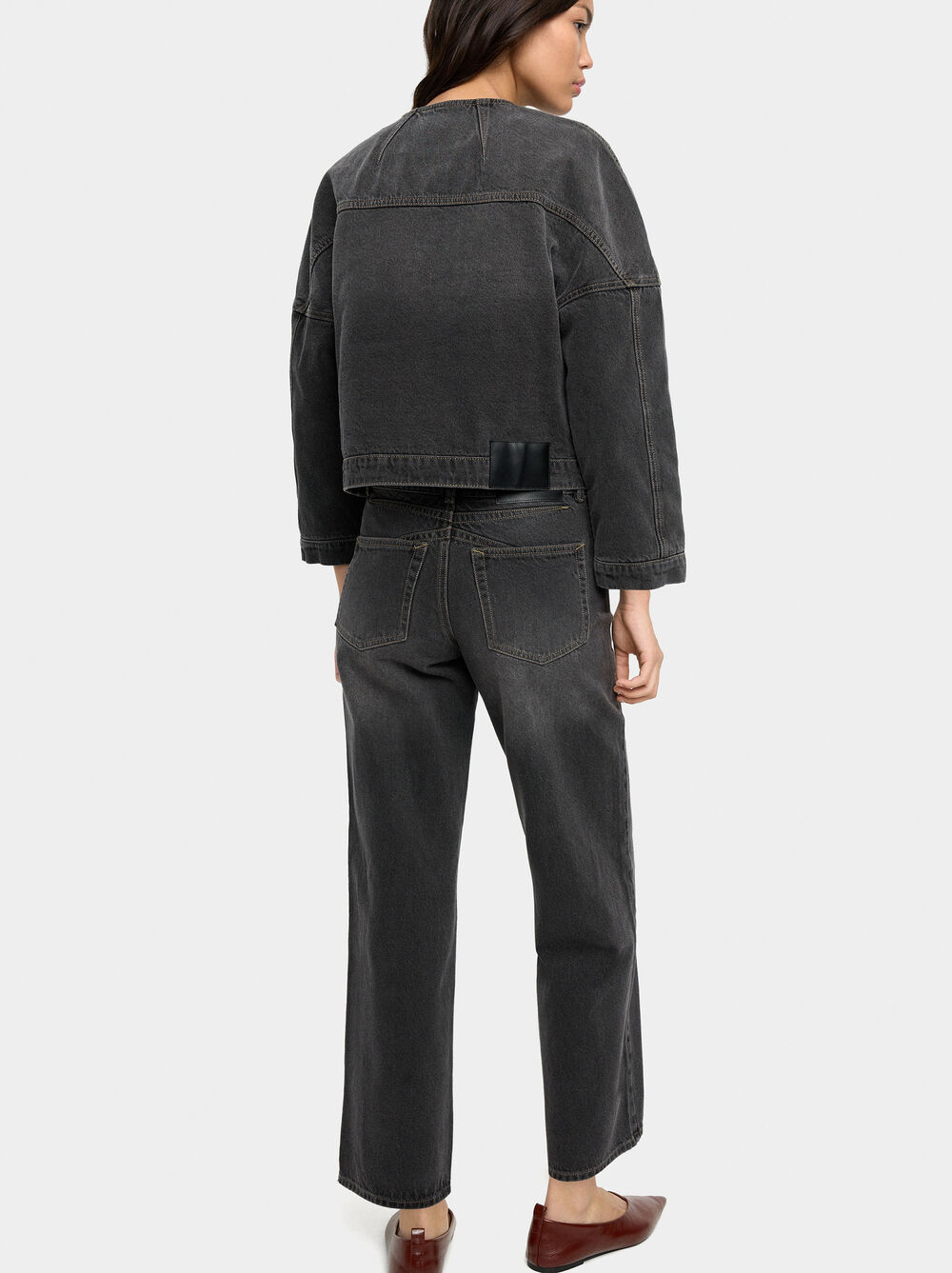 Denim-Hose mit Washed-Effekt