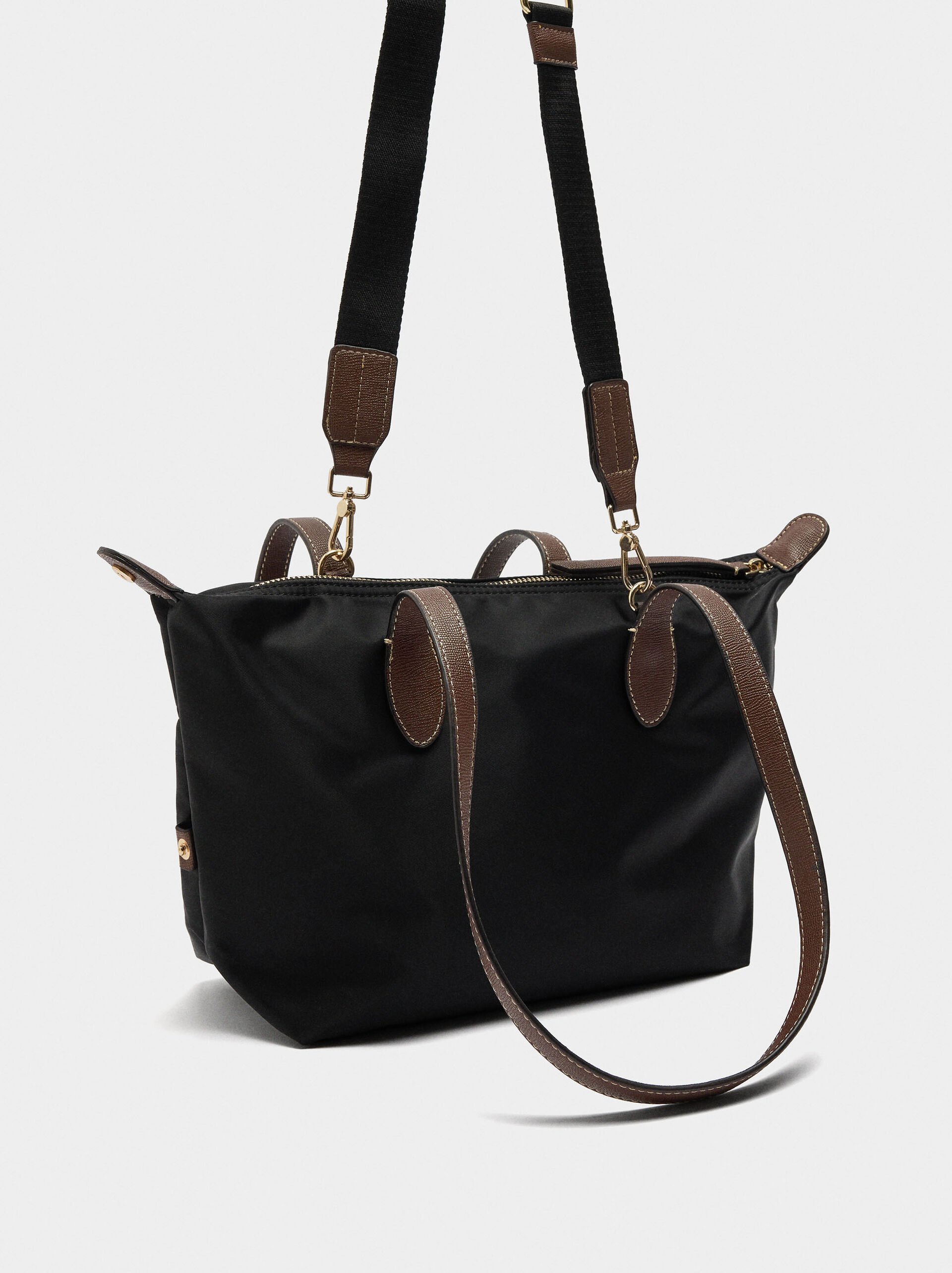 Bolso shopper de nylon M image number 2.0