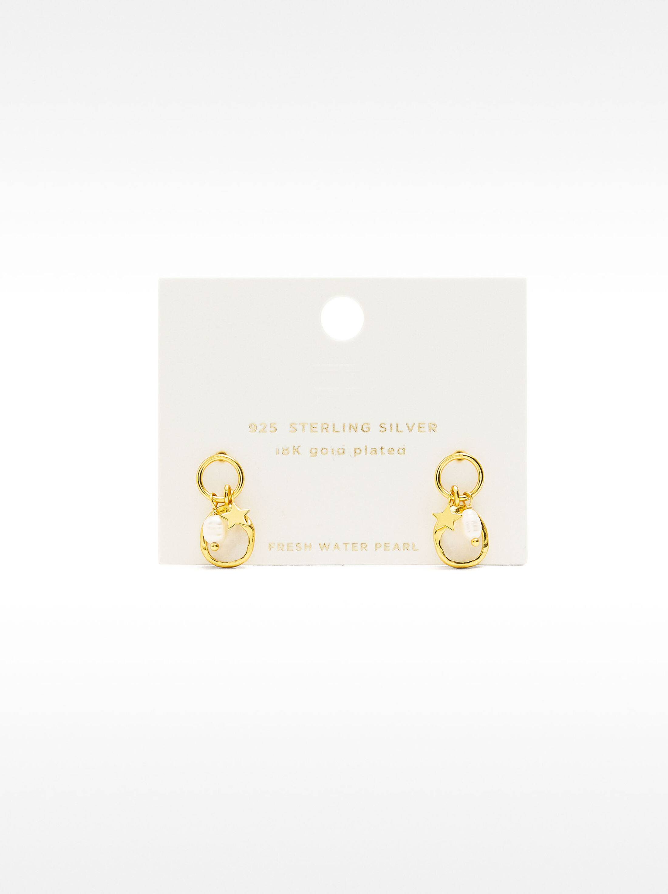 Earrings with pearls - 925 sterling silver image number 3.0