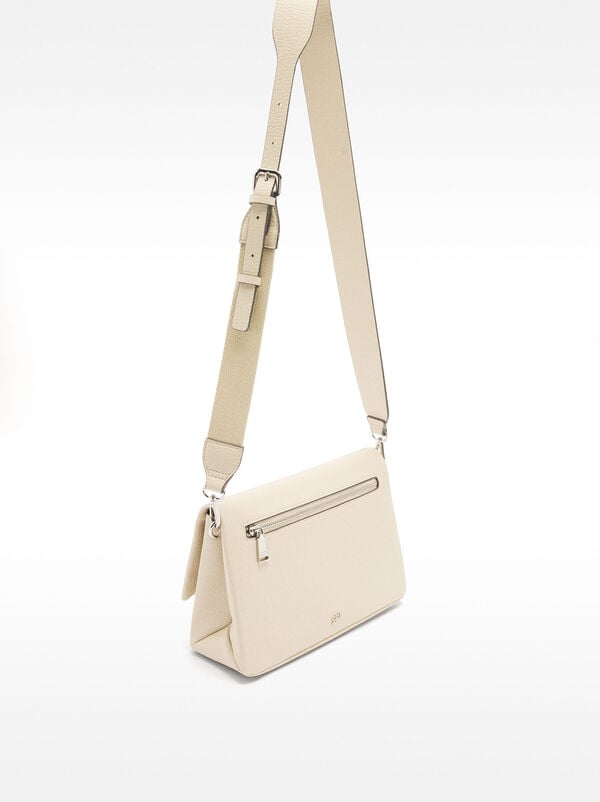 Crossbody bag with flap
