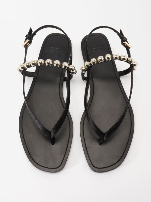Beaded Strap Sandals
