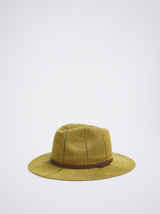 Knit Hat, Green, hi-res