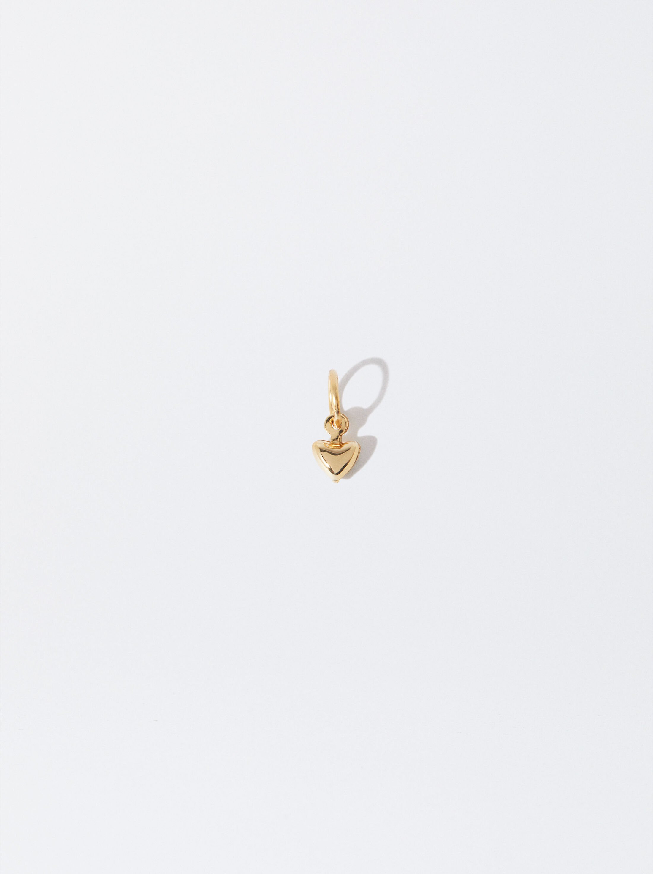 Customizable heart charm - sterling silver 925  image number 0.0