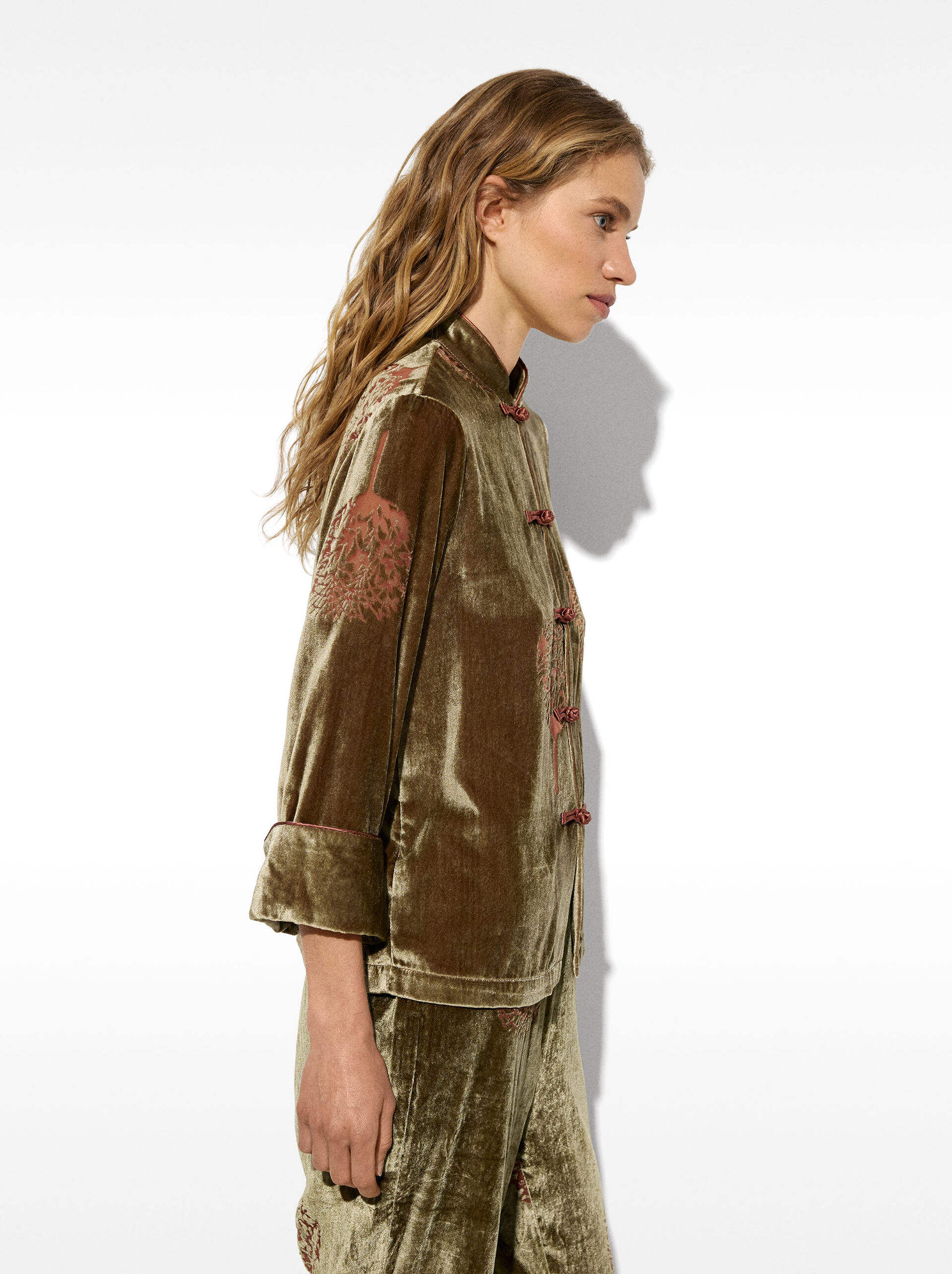 Velvet cardigan image number 2.0