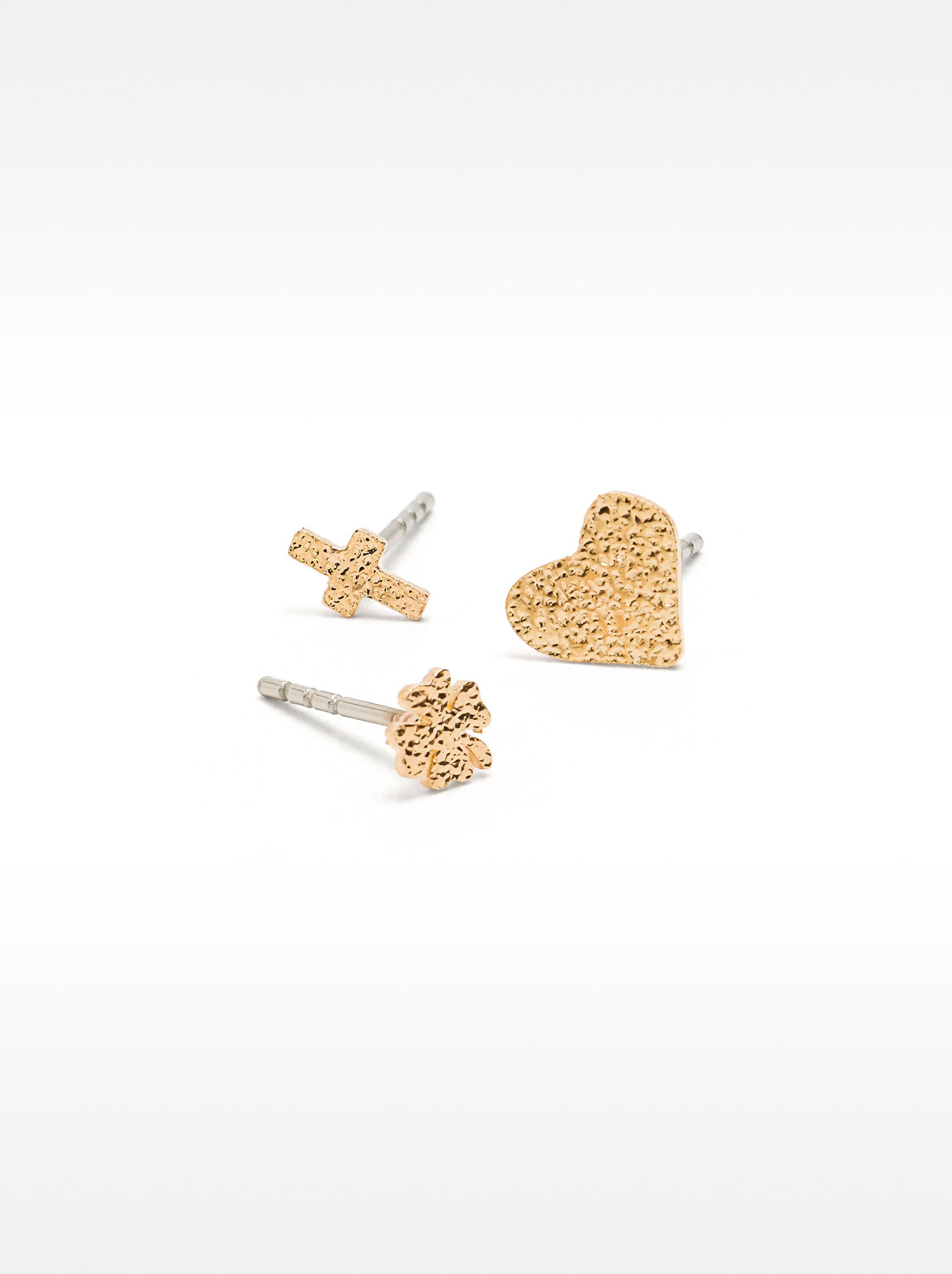 Set of gold earrings image number 1.0