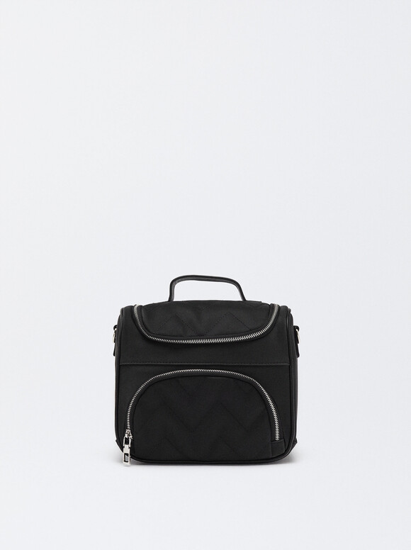 Bolsa Porta-Alimentos De Nylon, Negro, hi-res
