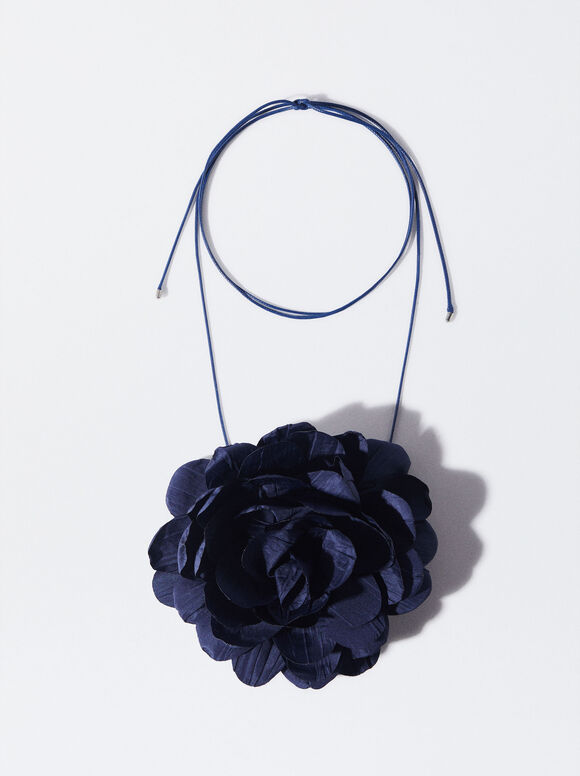 Flower Choker Necklace, , hi-res