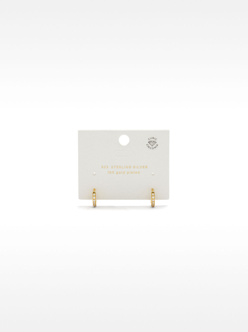 929 SILVER PERSONALISED HOOP EARRINGS WITH ZIRCONIAS