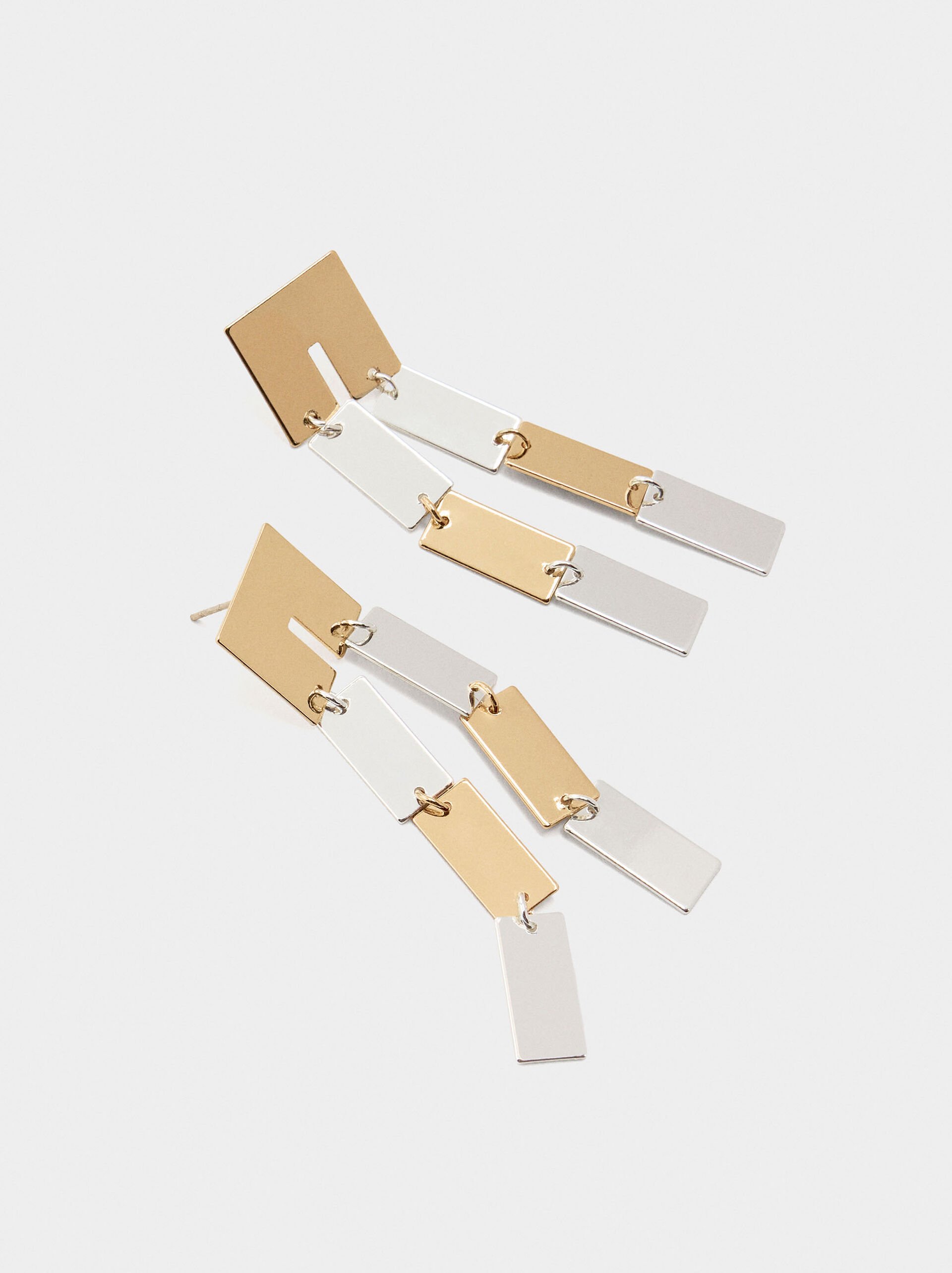 Long earrings with double effect image number 1.0