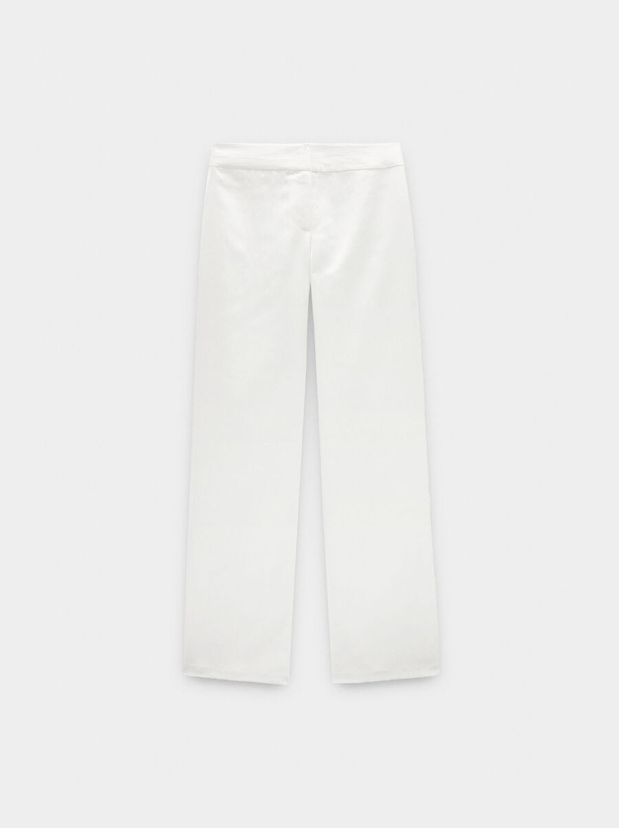 Pantalón recto cintura media