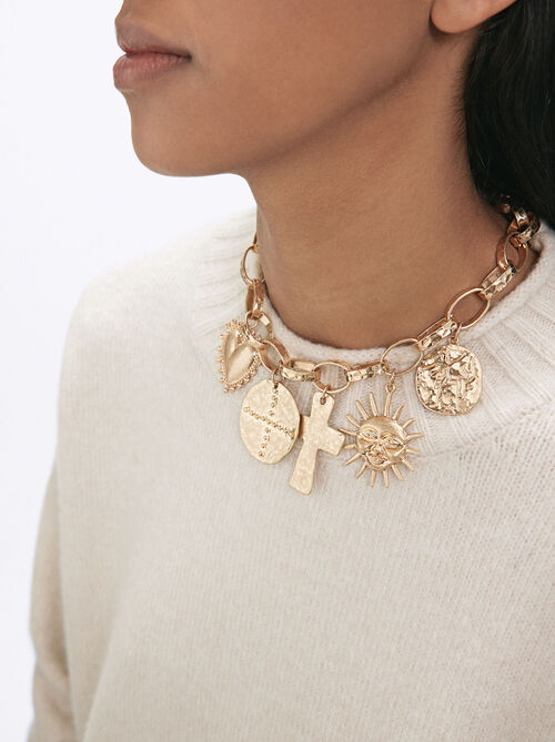 Collier Maillons Avec Charms