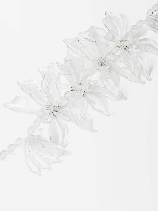 Online Exclusive - Choker With Flowers image number 3.0