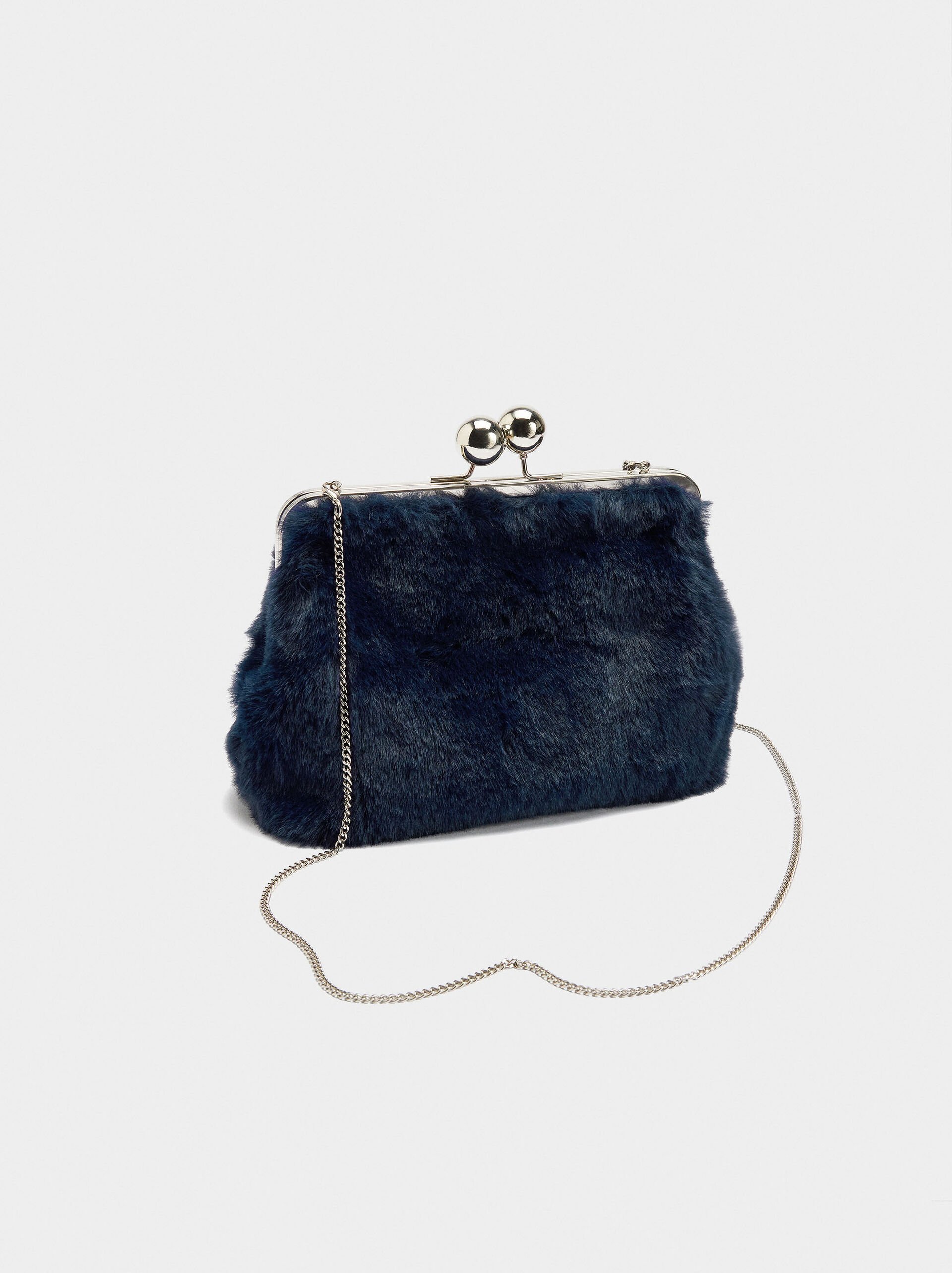 Party bag with fur effect image number 2.0