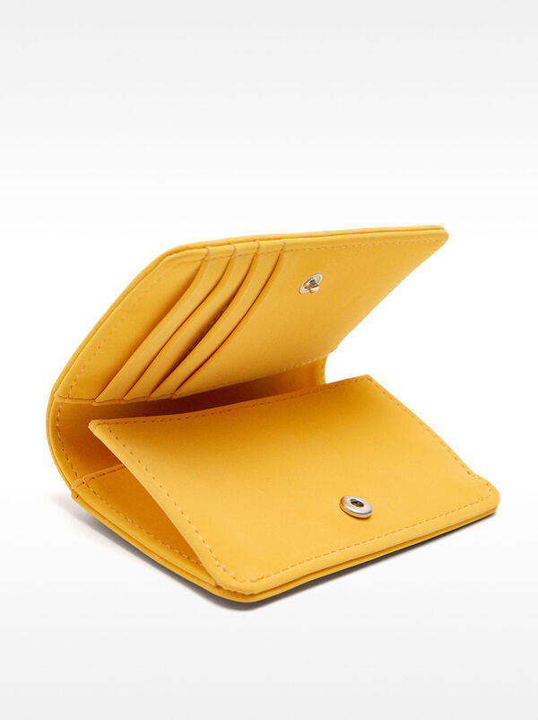 Soft texture card holder with floral charm