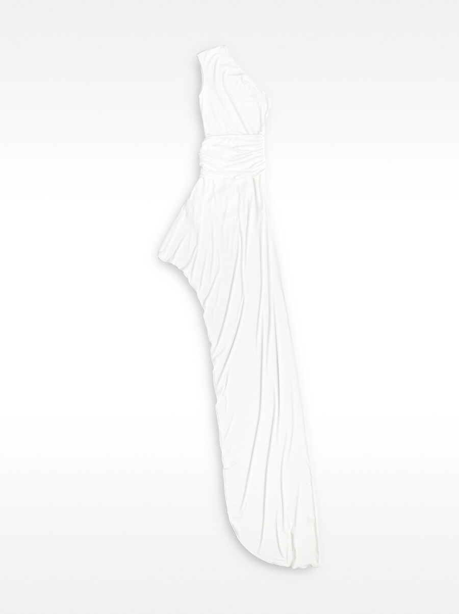 Draped asymmetrical dress