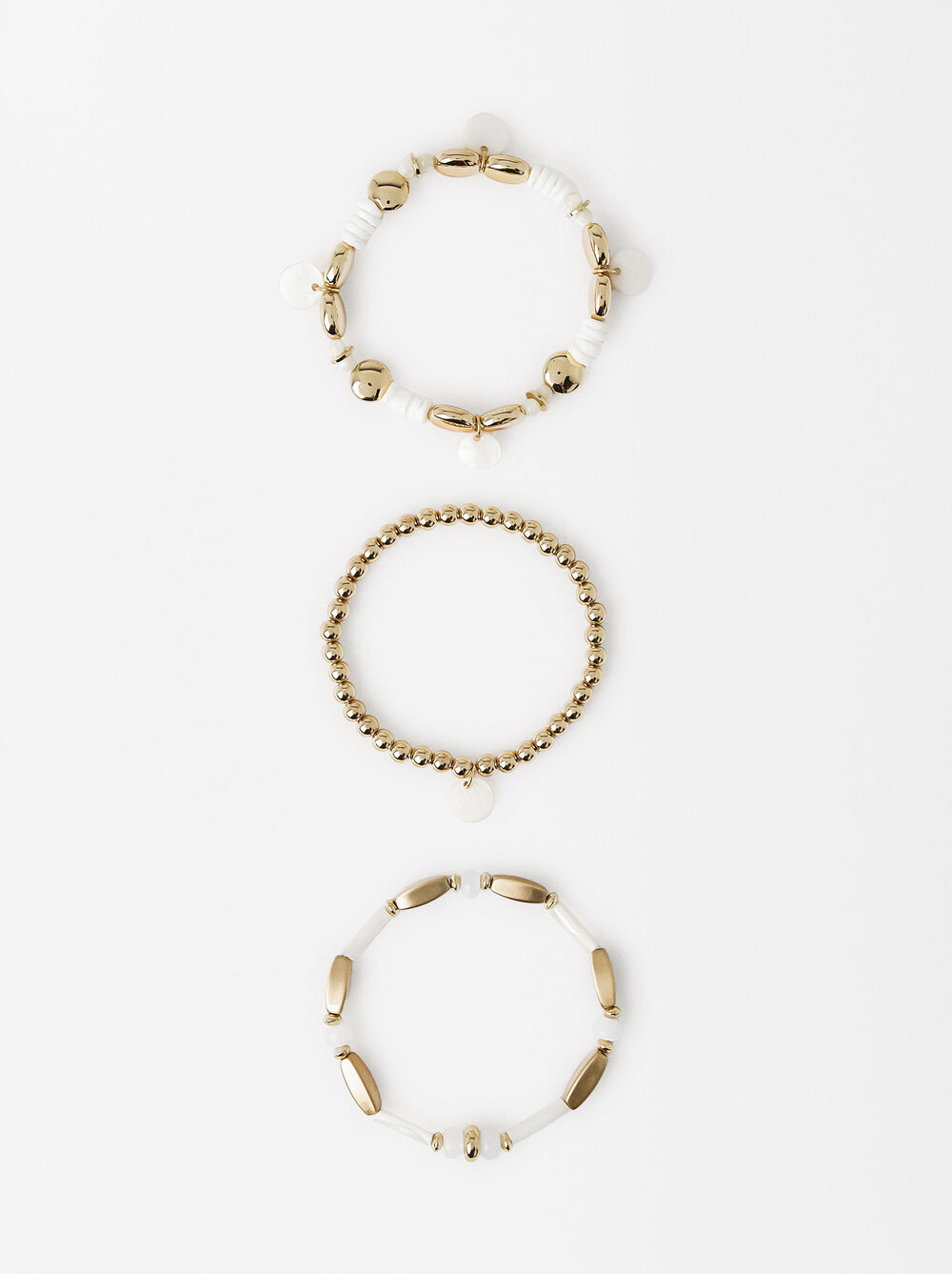 Golden Shell Bracelets Set