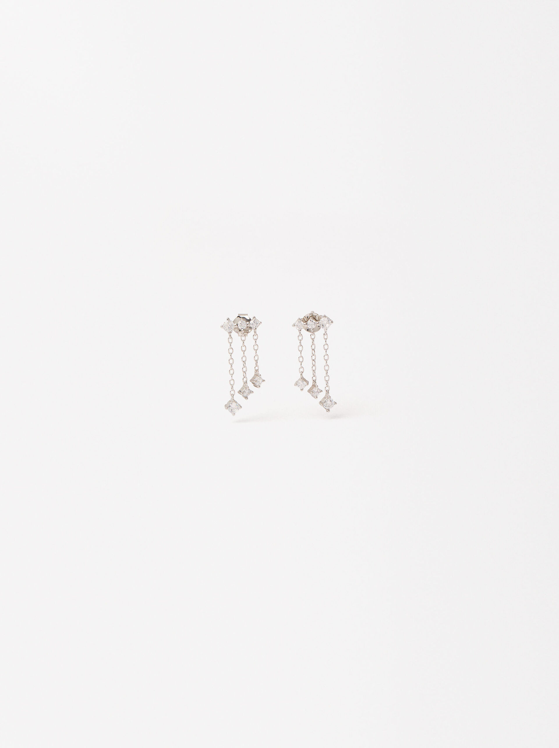 Boucles d'oreilles cascade zirconias - argent sterling 925 image number 0.0