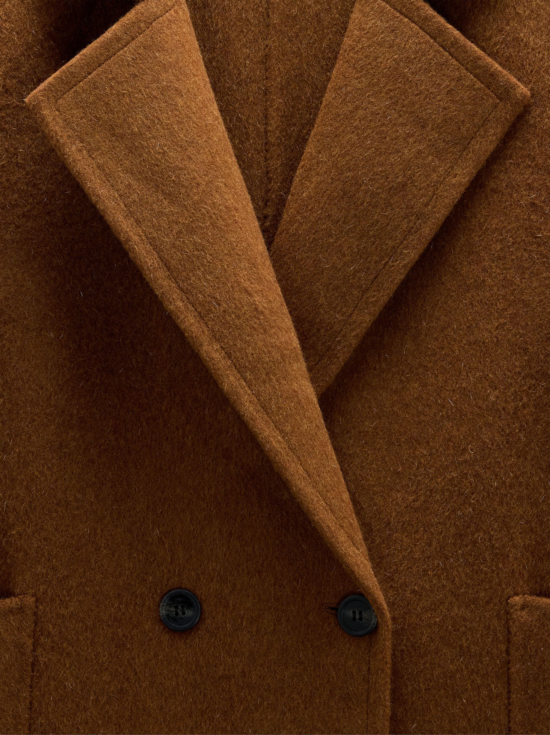 Long coat with wool blend image number 6.0