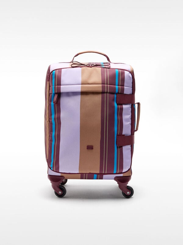 Striped nylon trolley
