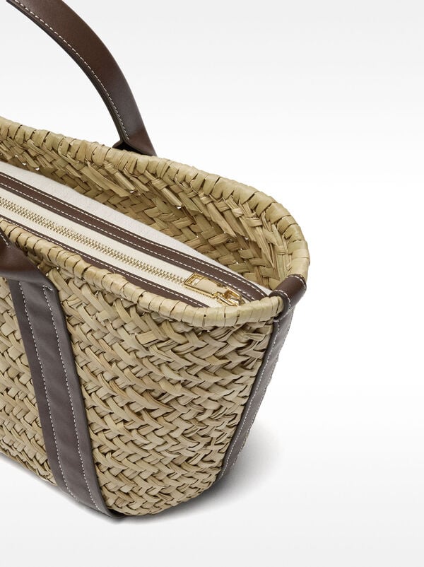 Straw shopper bag