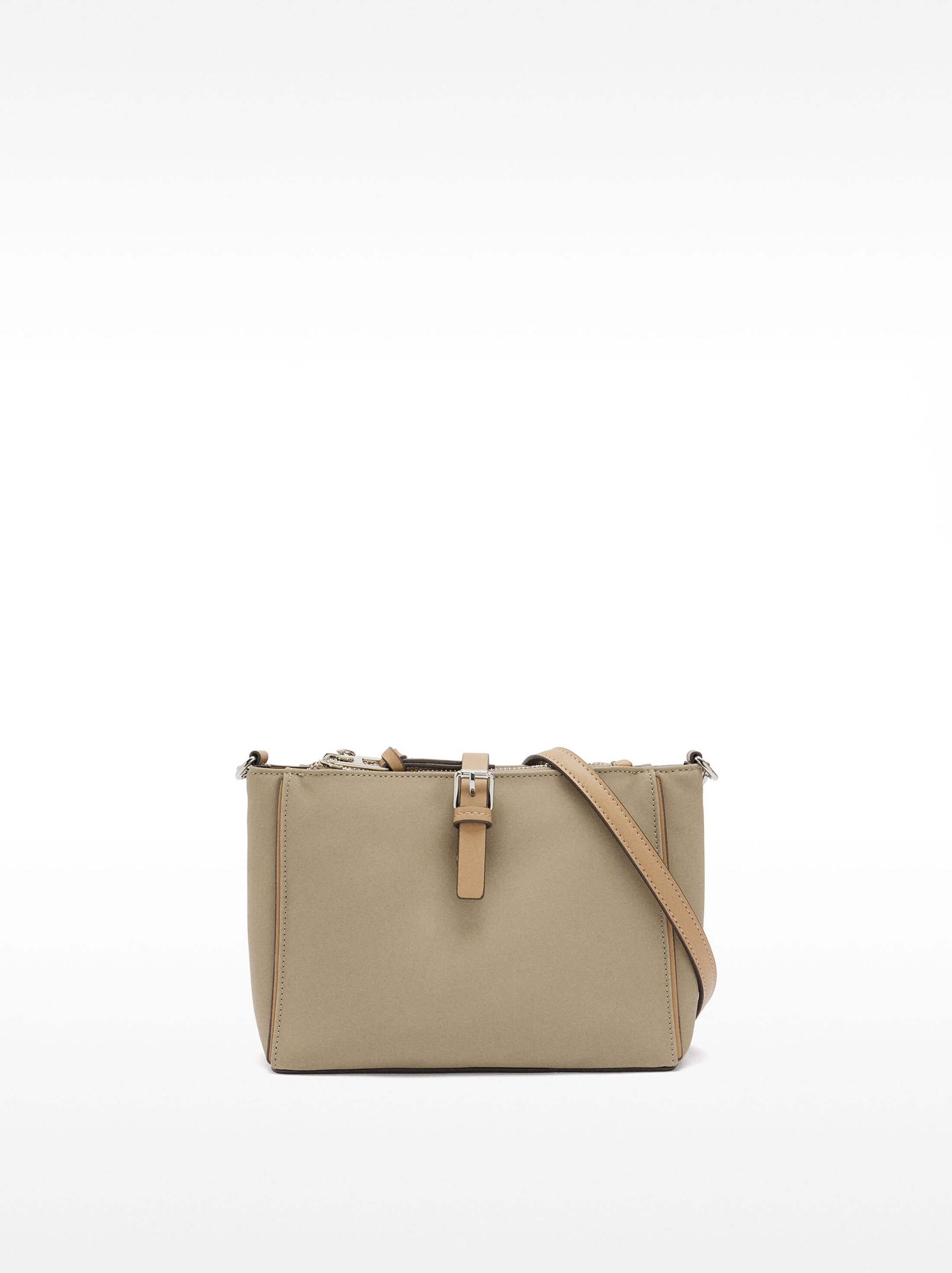 Nylon effect shoulder bag  image number 0.0